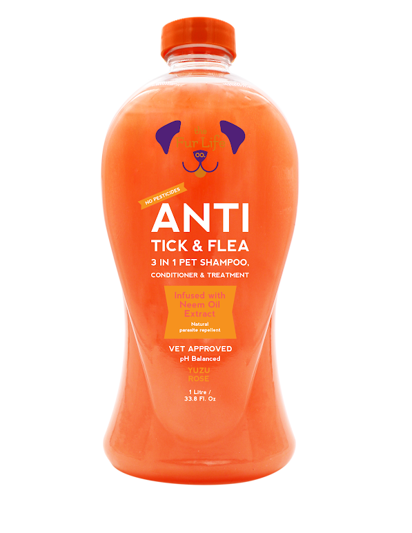 ANTI TICK & FLEA 3 IN 1 PET SHAMPOO 1 Liter
